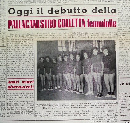 1963, Pallacanestro Colletta